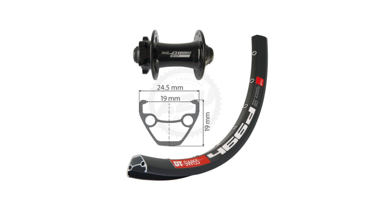 OBROČ PREDNJI 29˝ DT SWISS DISC THRU