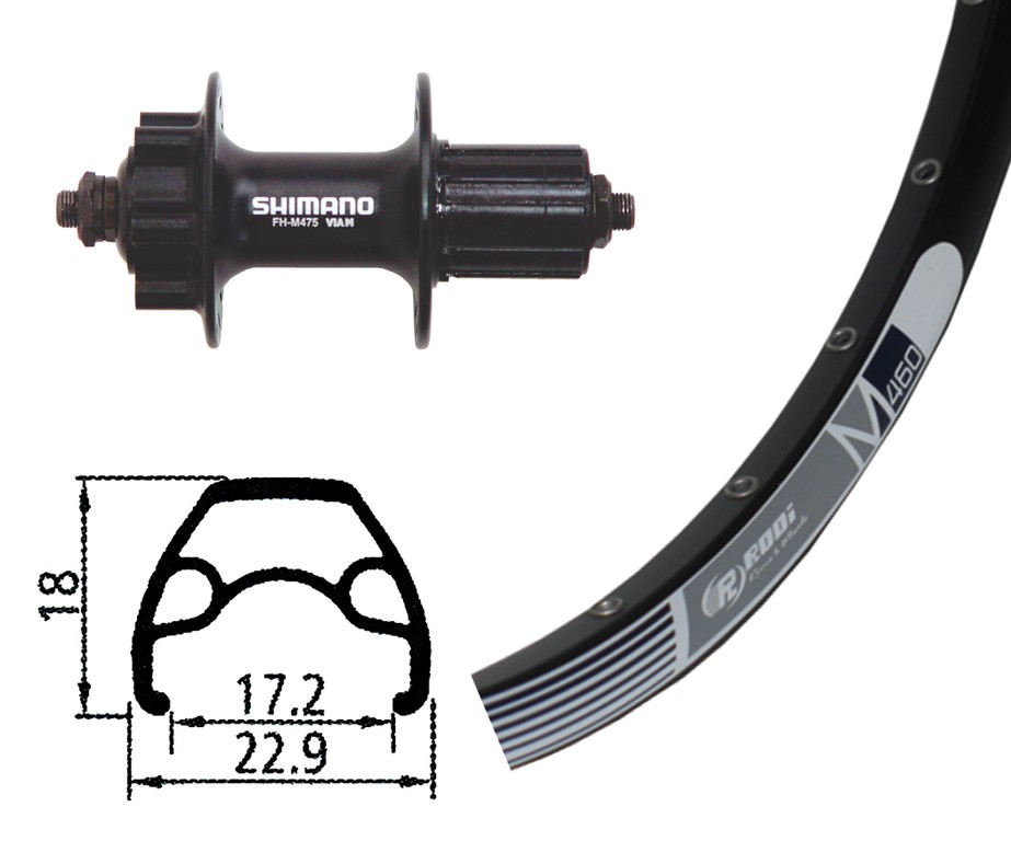 OBROČ ZADNJI 26'' 26X1.9 32L