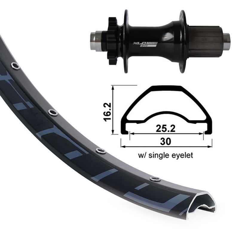 OBROČ ZADNJI XLC 29˝ 6L 148m