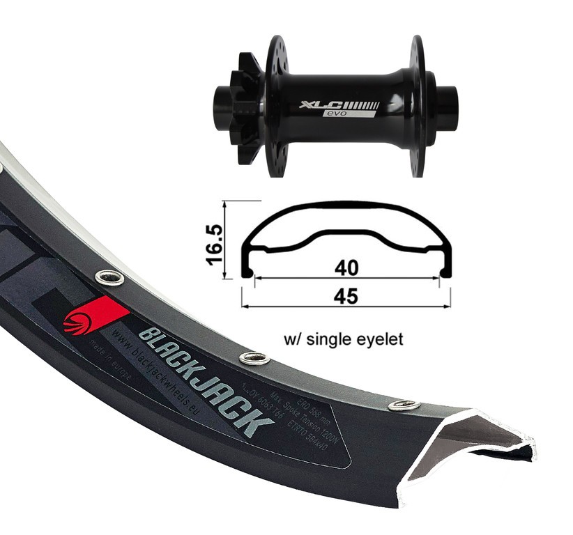 OBROČ PREDNJI XLC 27.5 6lukenj TA 15 110